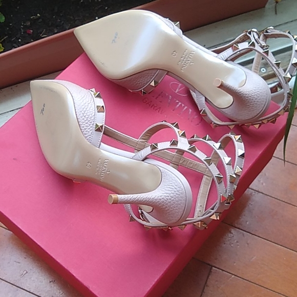 Valentino Rockstud Studded Strappy Heels - Picture 3 of 7
